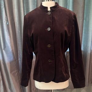 Jones New York Women's Velvet Feel Blazer Deep Brown